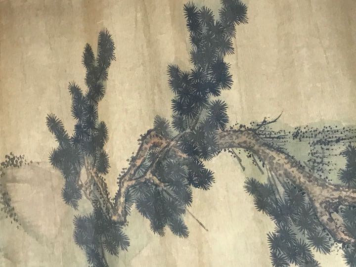 中国明時代戴進捲り 肉筆保証 中国明時代保証