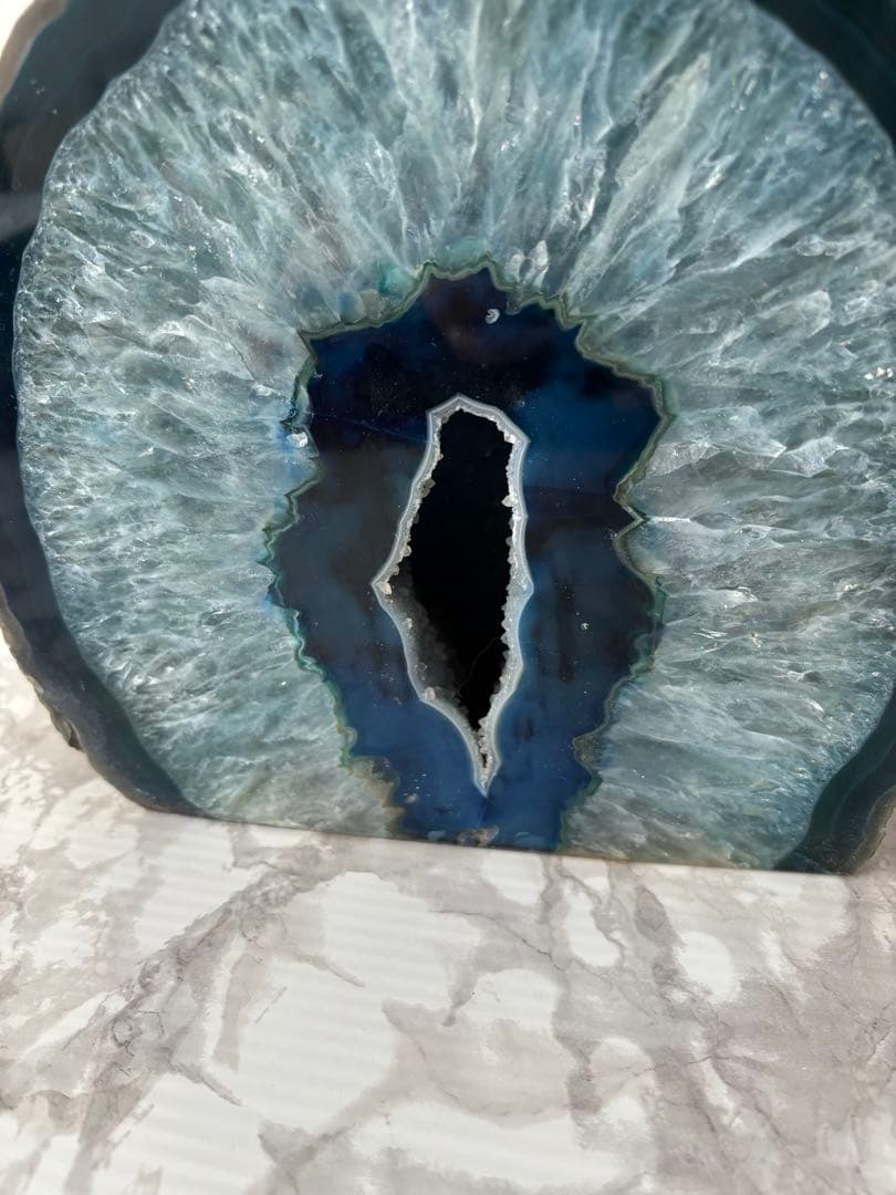 瑪瑙 ブルーメノウ 原石 インテリア 約9.6kg 約19.5✕24cm
