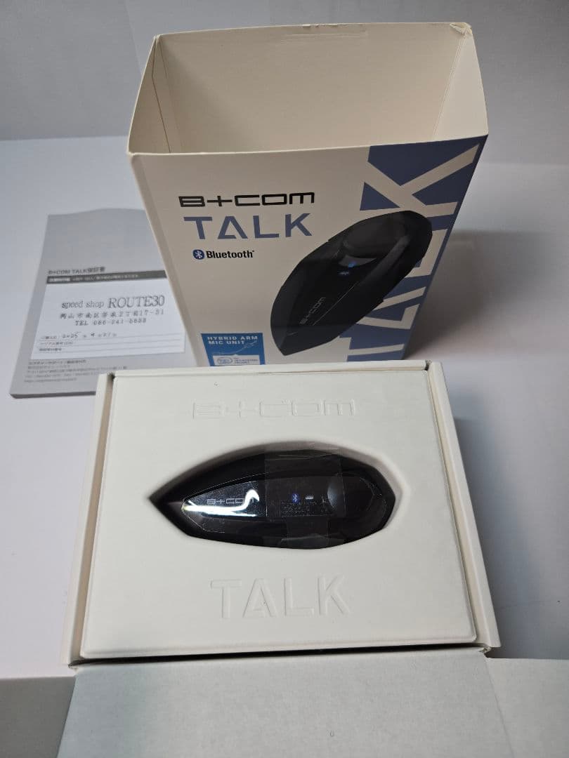 タ*ジ様 B+COM TALK Bluetooth ヘッドセット2026年4月ま