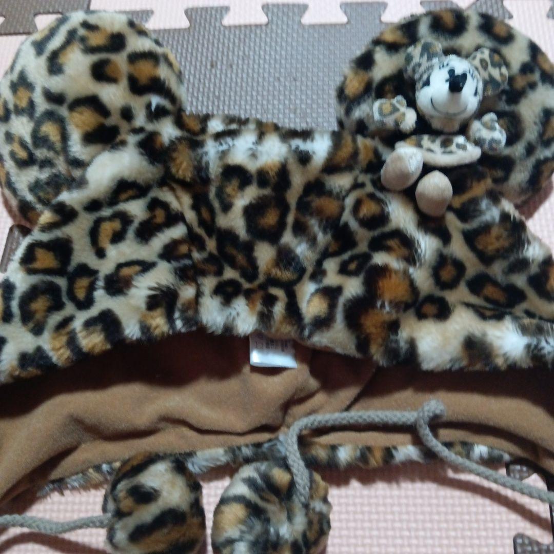 ミニー・マウス ヒョウ柄帽子 ディズニー - メルカリ