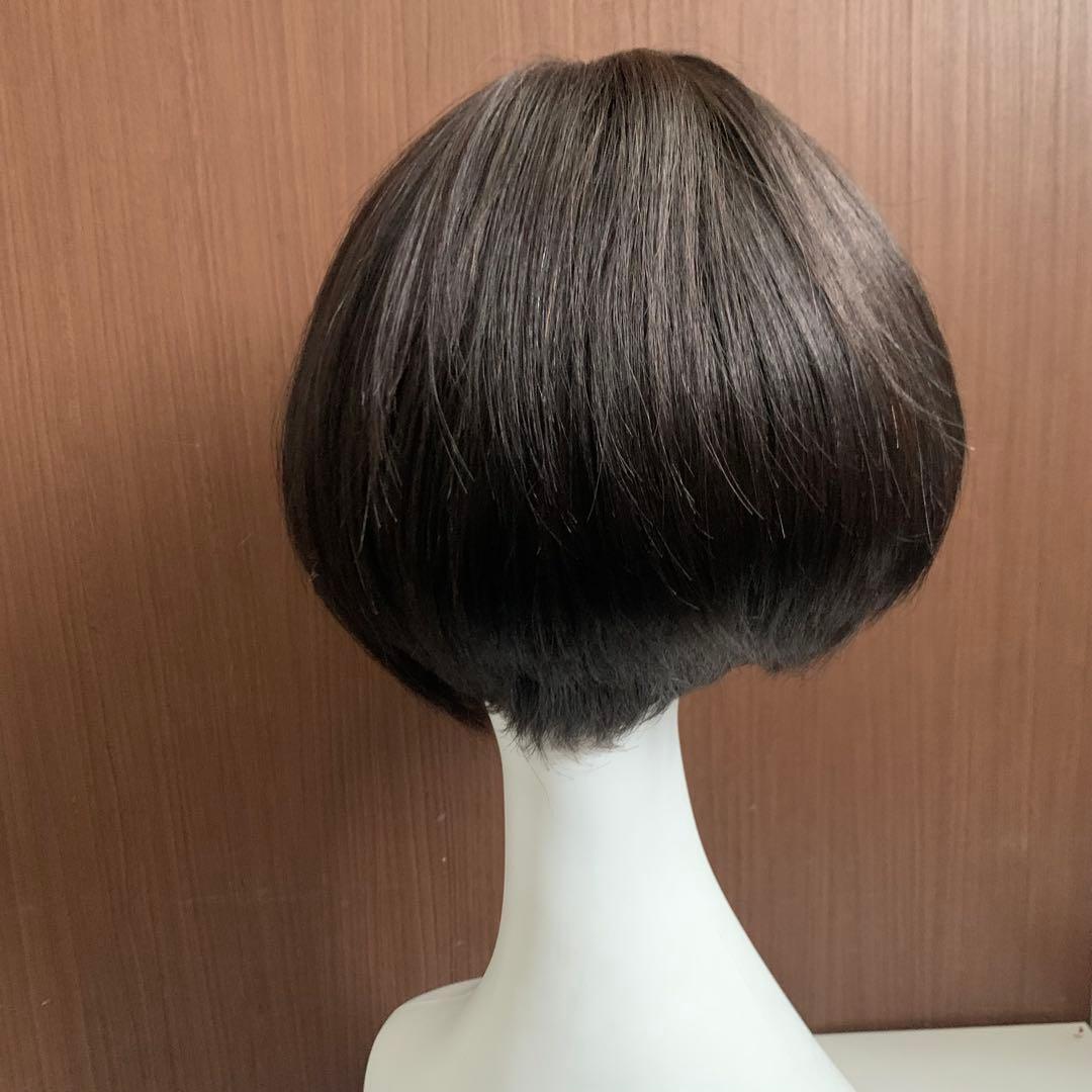 まこ様☆気品人毛100% ショートwig ウィッグBZ20
