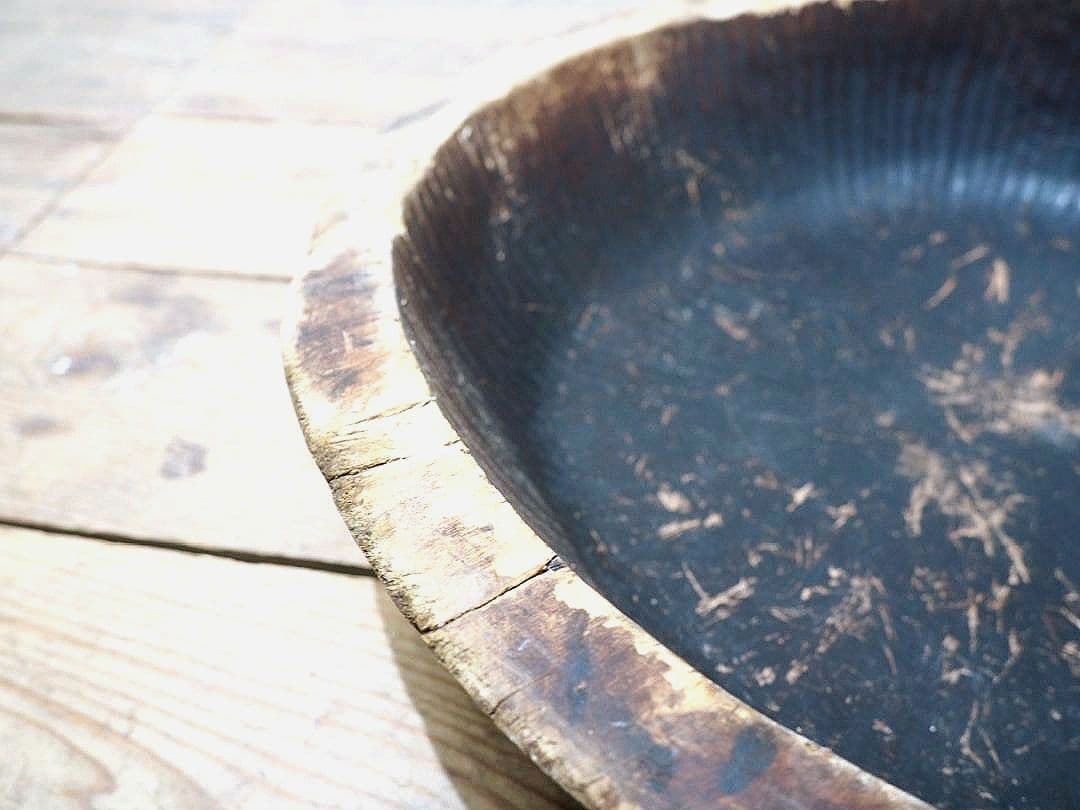 1320 W50cm レトロなこね鉢 捏ね鉢 蕎麦打ち うどん 古道具 木皿