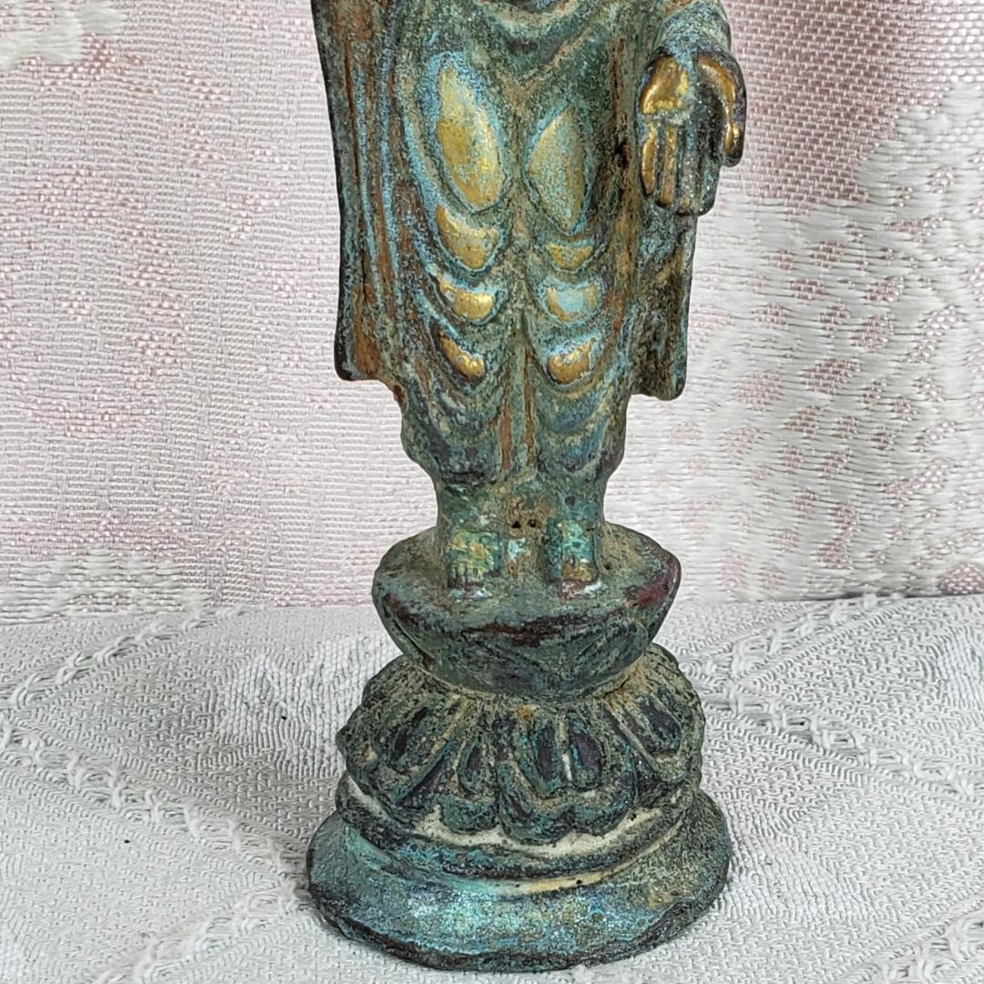 ◇新羅仏 金銅釈迦如来立像 仏像◇検）天平仏 飛鳥仏 百済仏 空海 親鸞