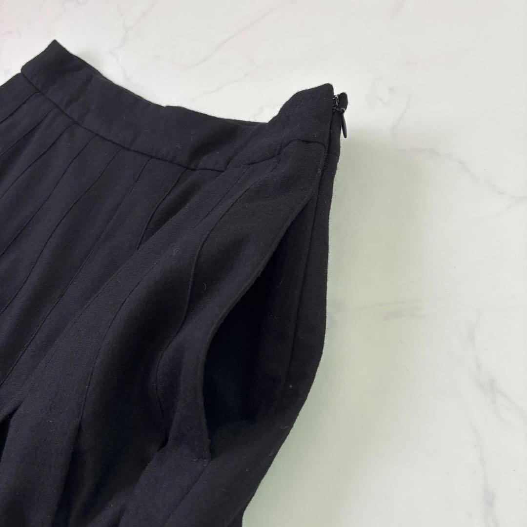 近年モデル マーガレットハウエル×フォックスブラザーズ ウール プリーツスカート