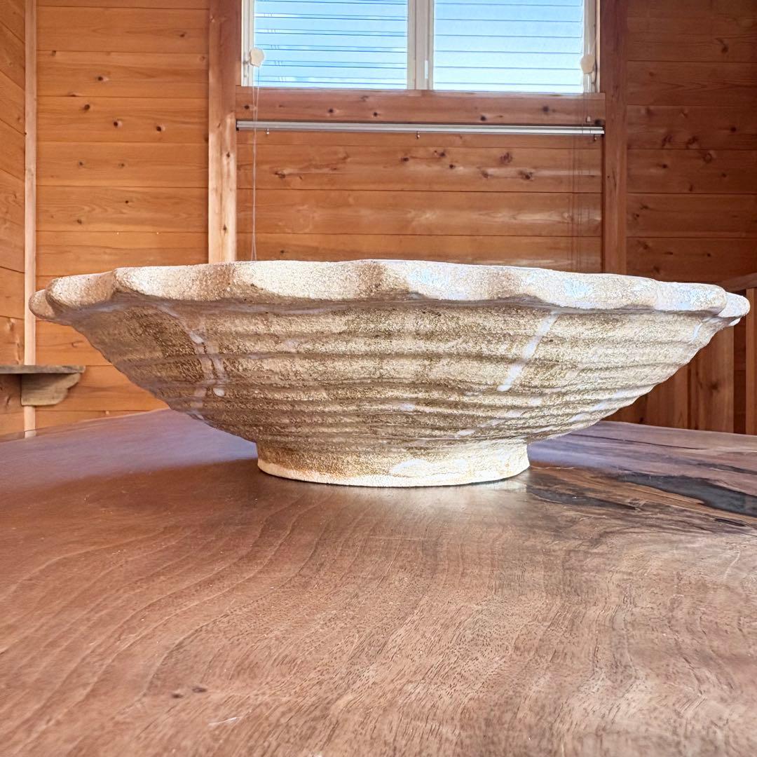 陶芸作品 大鉢 直径52cm インテリア　ディスプレイ　釉薬　大皿　店舗什器