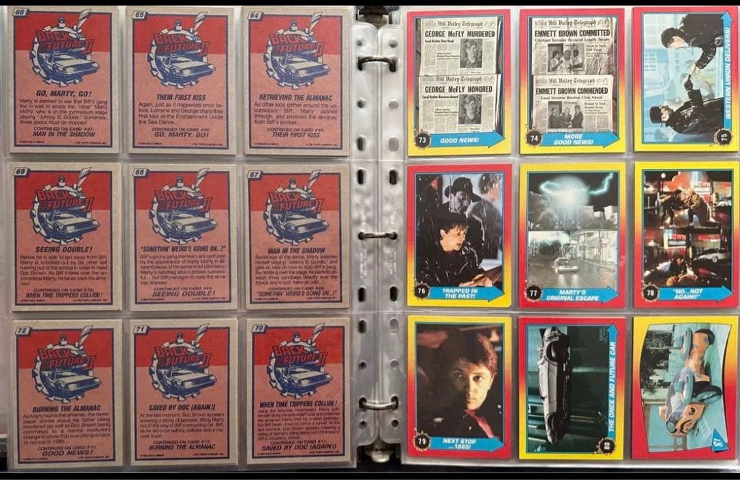 バック・トゥ・ザ・フューチャー ２トレーディングカード コンプリート