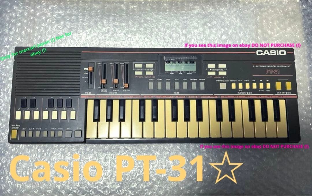 Casio PT-31☆セミアナログ式シンセサイザー☆昭和レトロ☆日本製☆