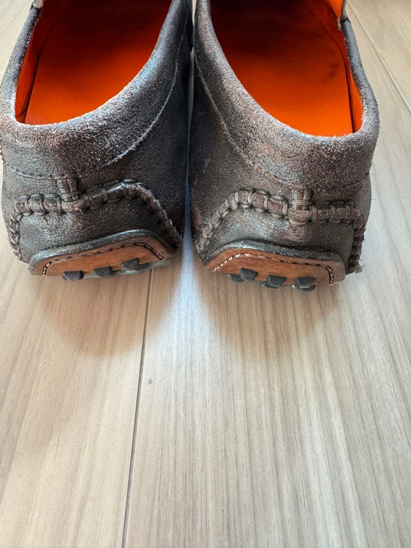 エルメス レザー モカシン シューズ ドライビングシューズ 純正シューズ袋付