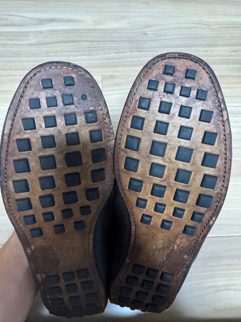 エルメス レザー モカシン シューズ ドライビングシューズ 純正シューズ袋付