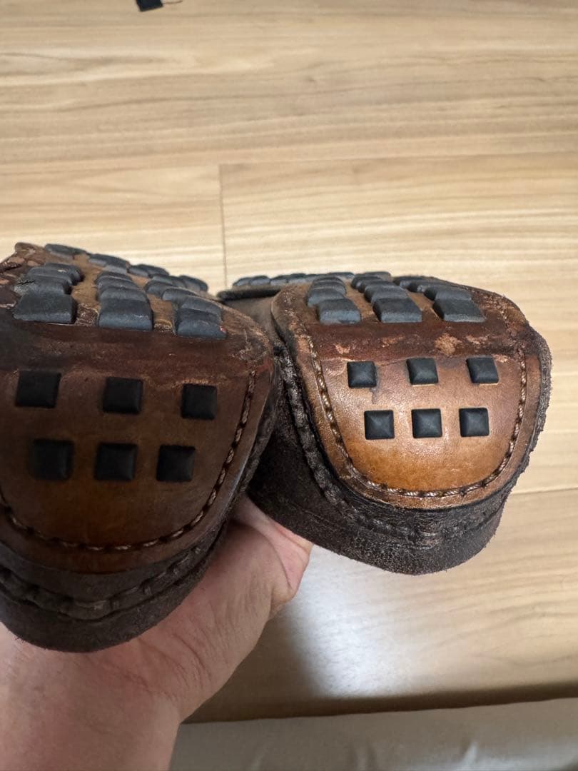 エルメス レザー モカシン シューズ ドライビングシューズ 純正シューズ袋付