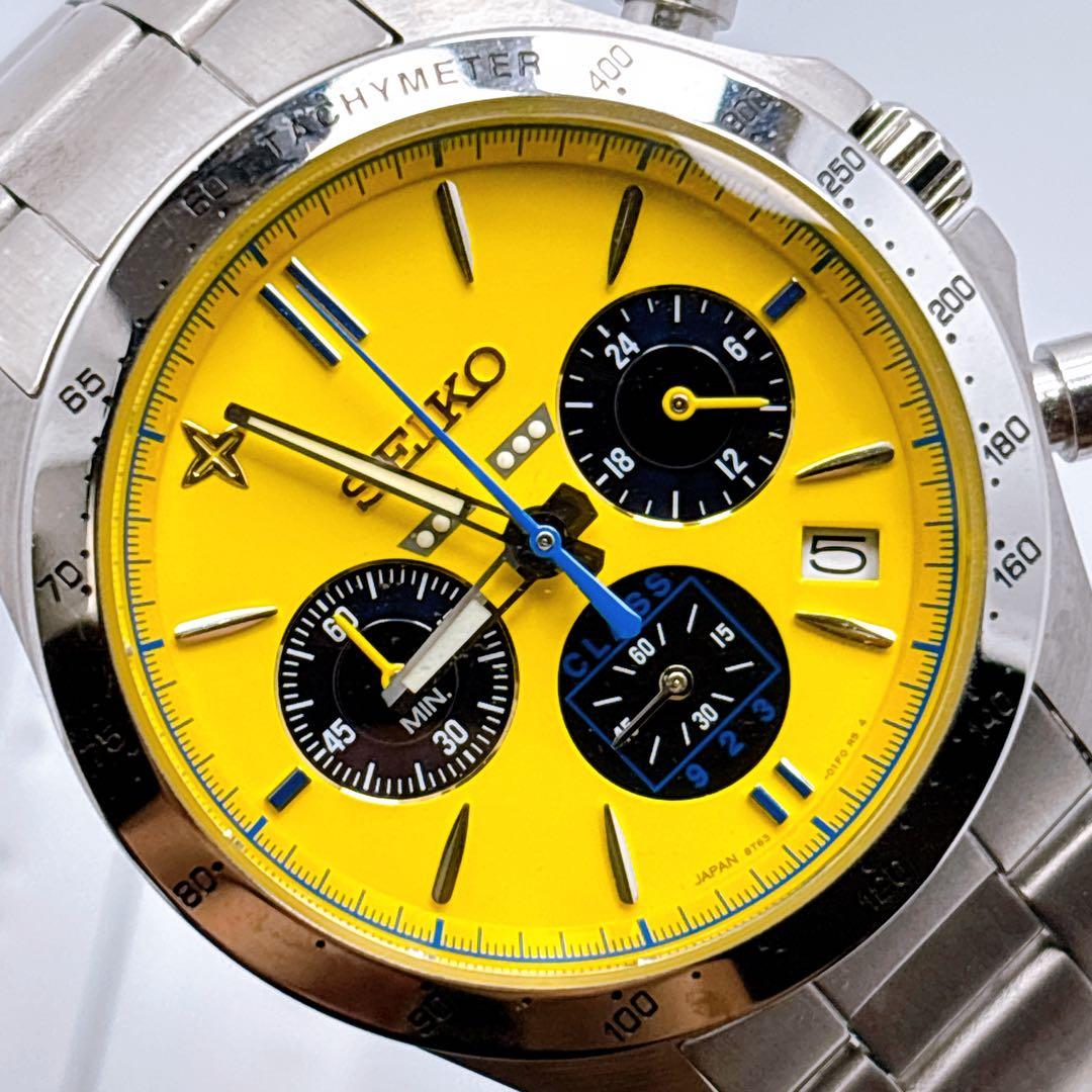 285 セイコー　8T63-01E0 ドクターイエロー　限定　腕時計　希少　美品