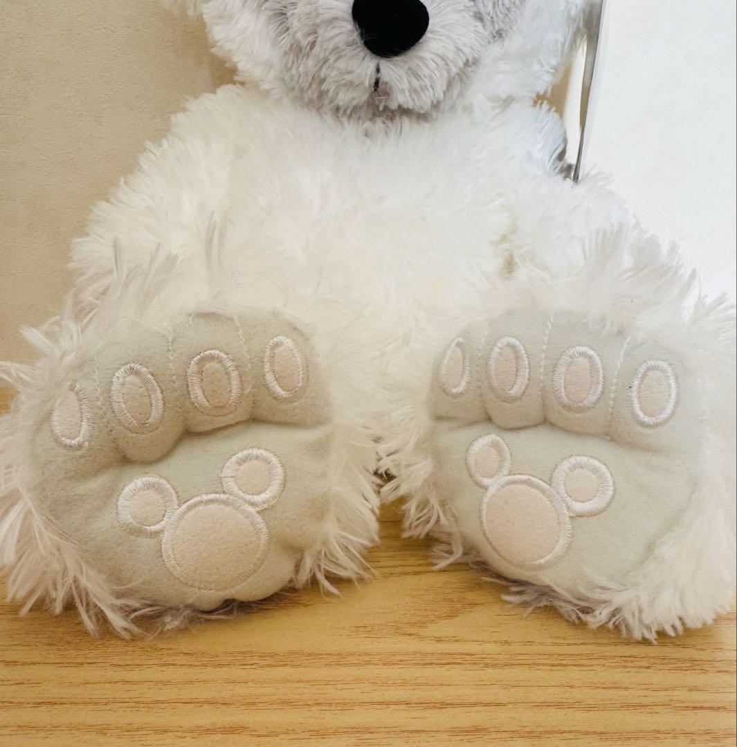 レア】ディズニーベア 長毛 ホワイト ダッフィー レア】ディズニーベア