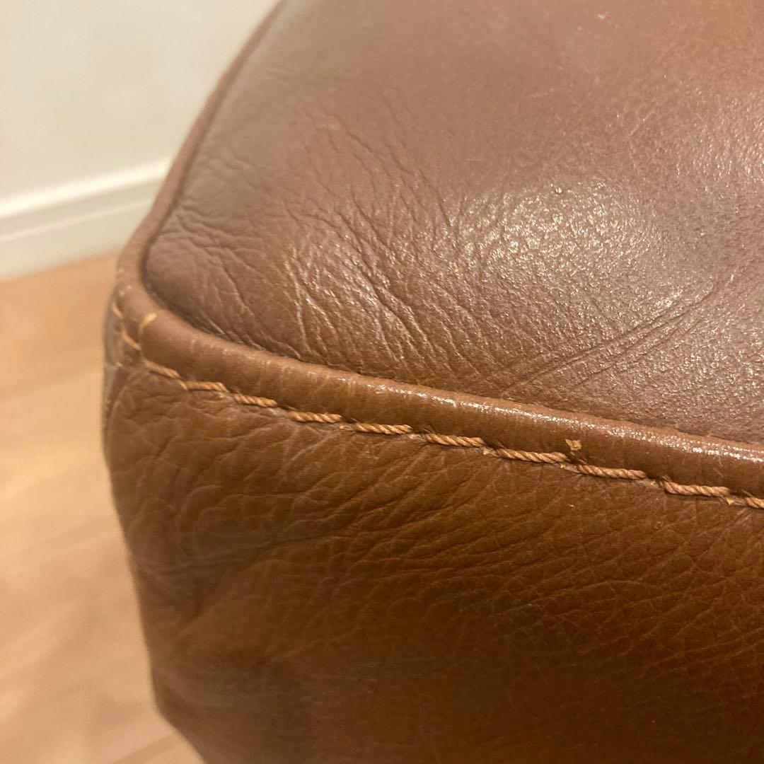 unico ウニコ　テラ　TERRA ブラウンレザーオットマン