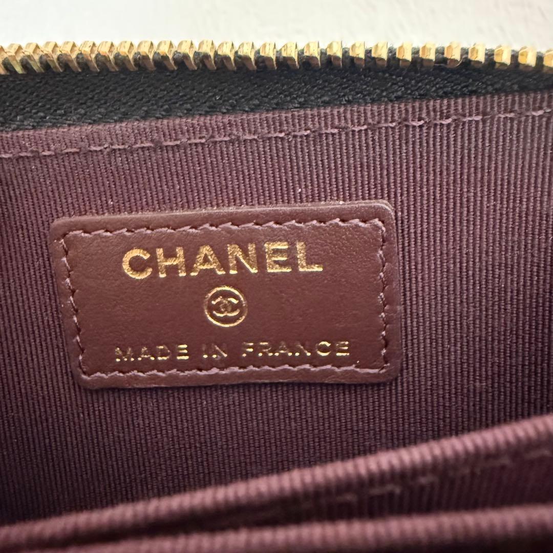 CHANEL シャネル カードケース 小銭入れ キャビアスキン ケース