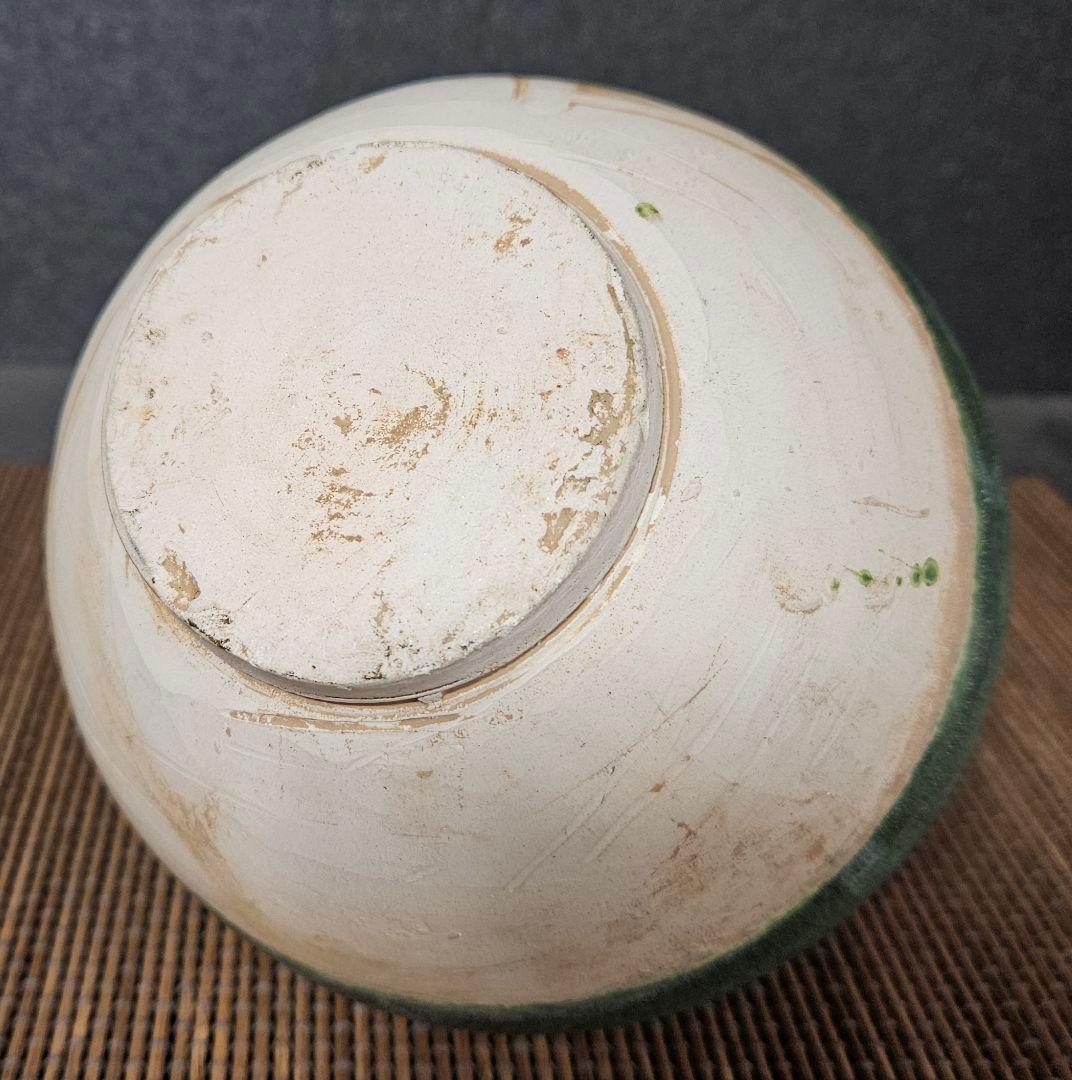 中国古美術 中国古陶磁器 中国古玩 遼時代 遼緑釉 丸壺 罐