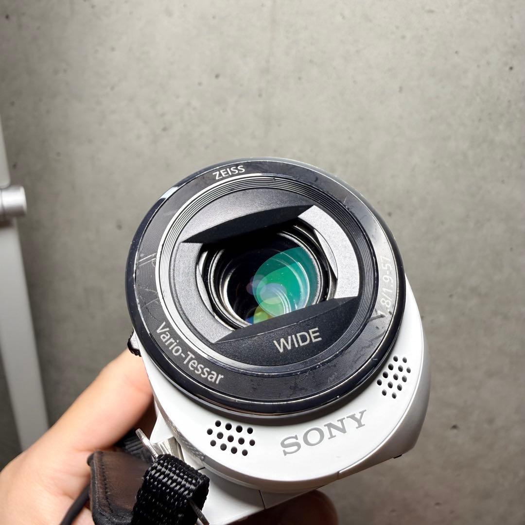 ◼︎SONY HDR CX-470◼︎コンパクト ビデオカメラレコーダー　白