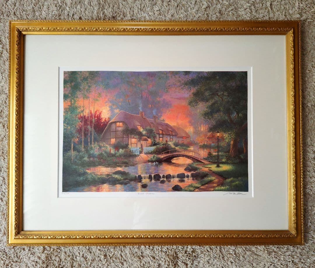 絵画 シルクスクリーン版画 額装品