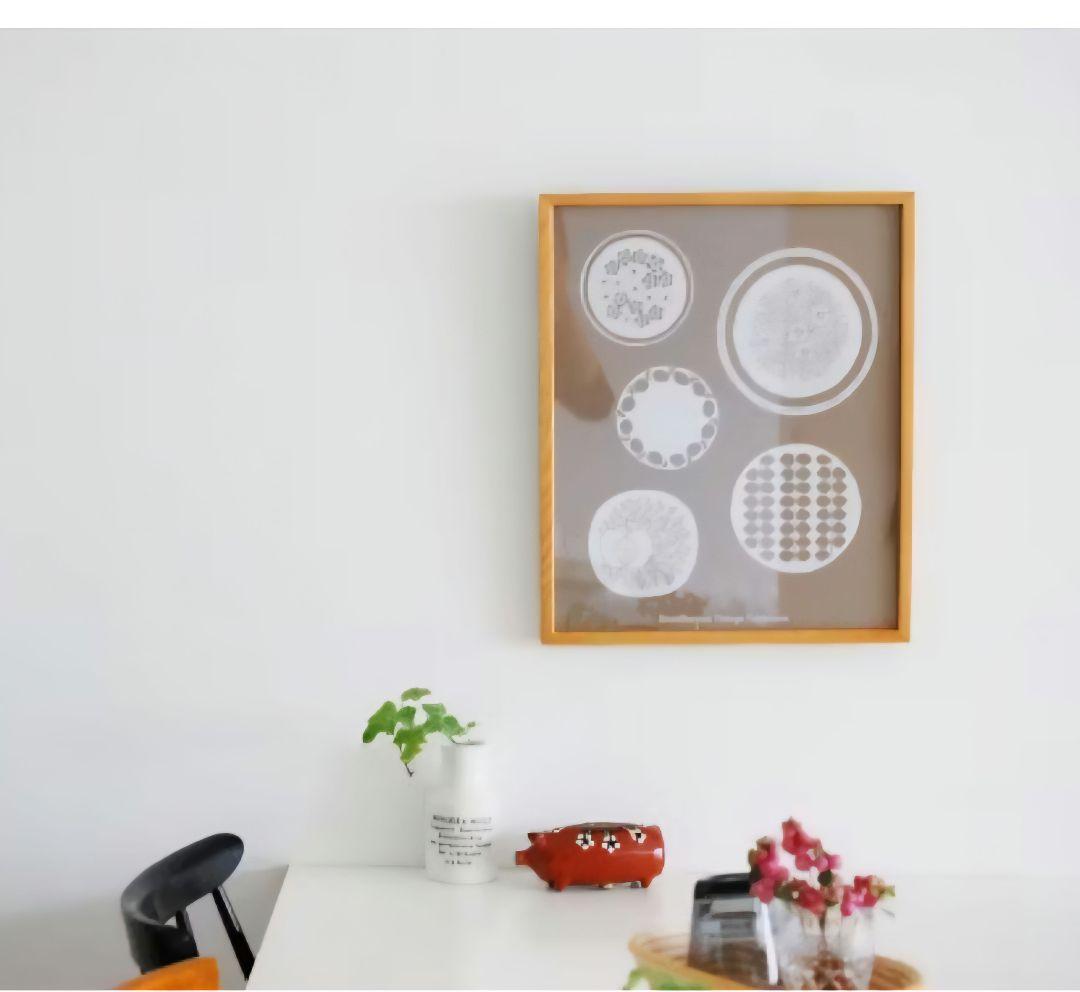 取り扱い終了品 北欧暮らしの道具店 額付きシルクスクリーン