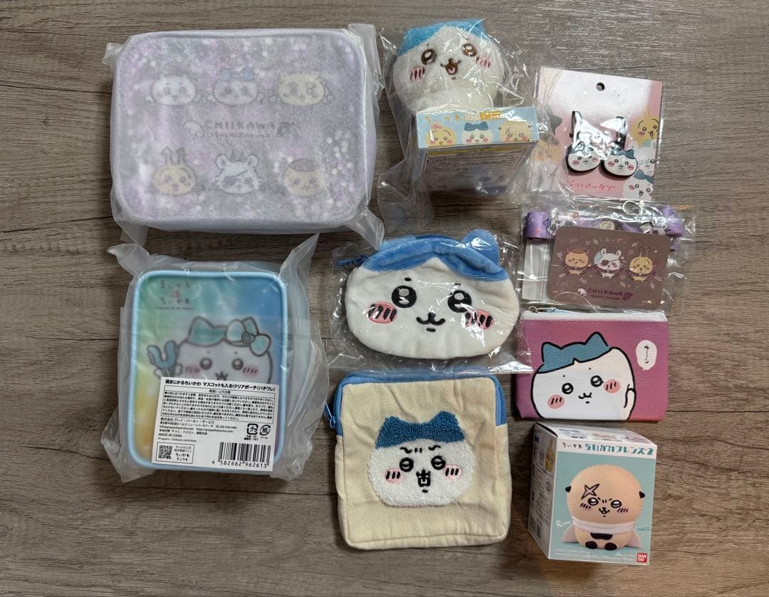 シ*モ様 ちいかわ　ハチワレ　マスコット23個セット　ポーチ　その他