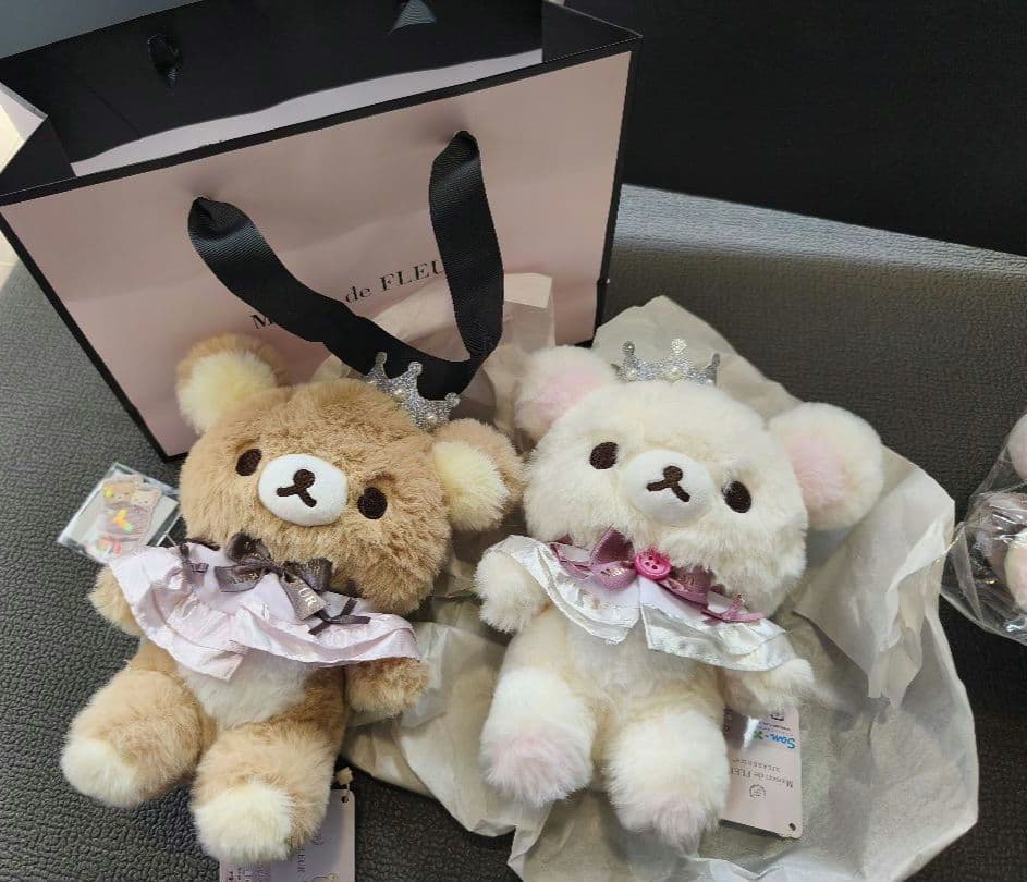 リラックマ　メゾンドフルールコラボ　ぬいぐるみセット