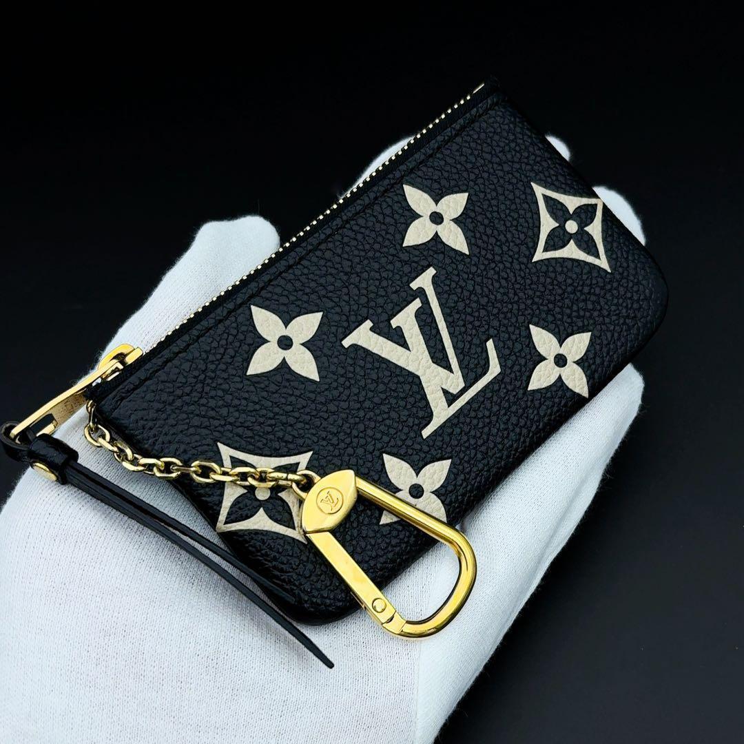 箱袋付★ルイヴィトン バイカラー ポシェット クレ ケース キーケース 黒