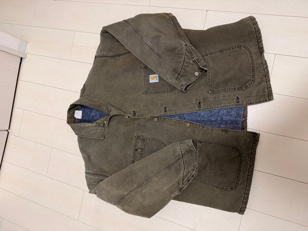 [美品] Carhartt ワークジャケット オリーブグリーン