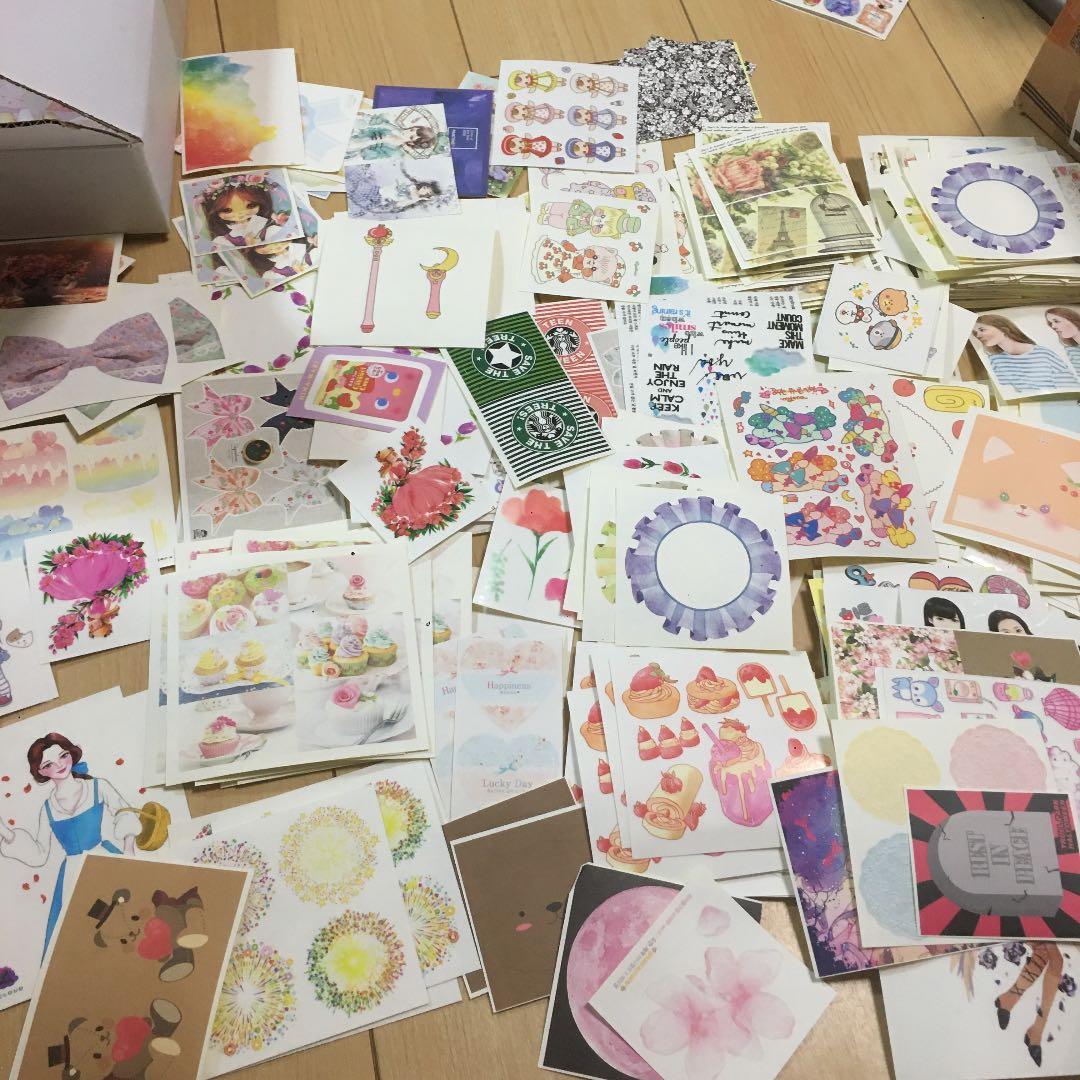 B】 大容量 海外 A4ペーパー ステッカー セット