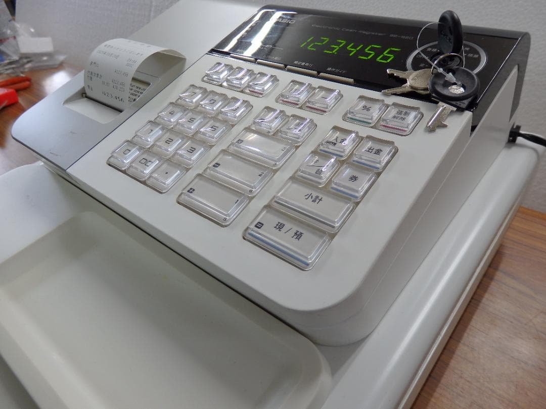 8部門 CASIO SE-S20-WE レジスター 250920