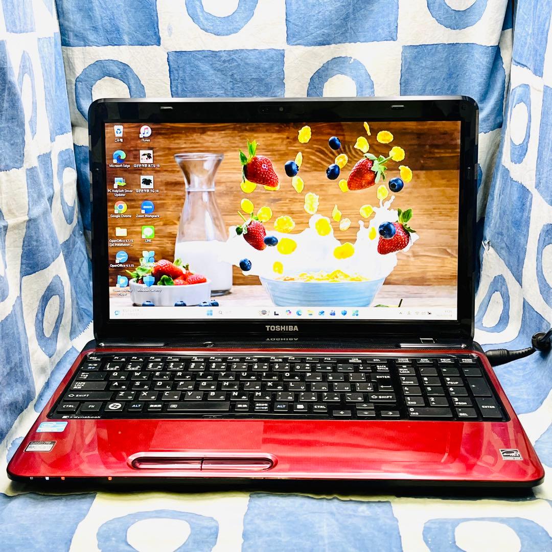 SSDでサクサク快適 高性能i5 大人気赤ノ トパソコン ブル レイ Win11