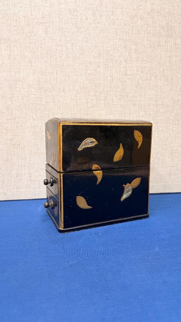 【一式揃】時代茶道具 銅製湯沸・建水／蒔絵木箱付｜実用可｜茶道具 古美術