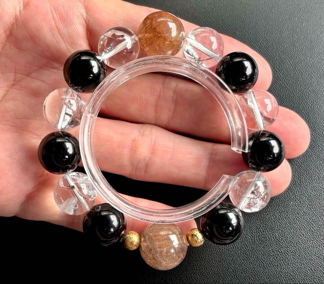 ちょこみんと　究極品質　オリジナルデザインの神大珠ブレス〜天照守護神14〜