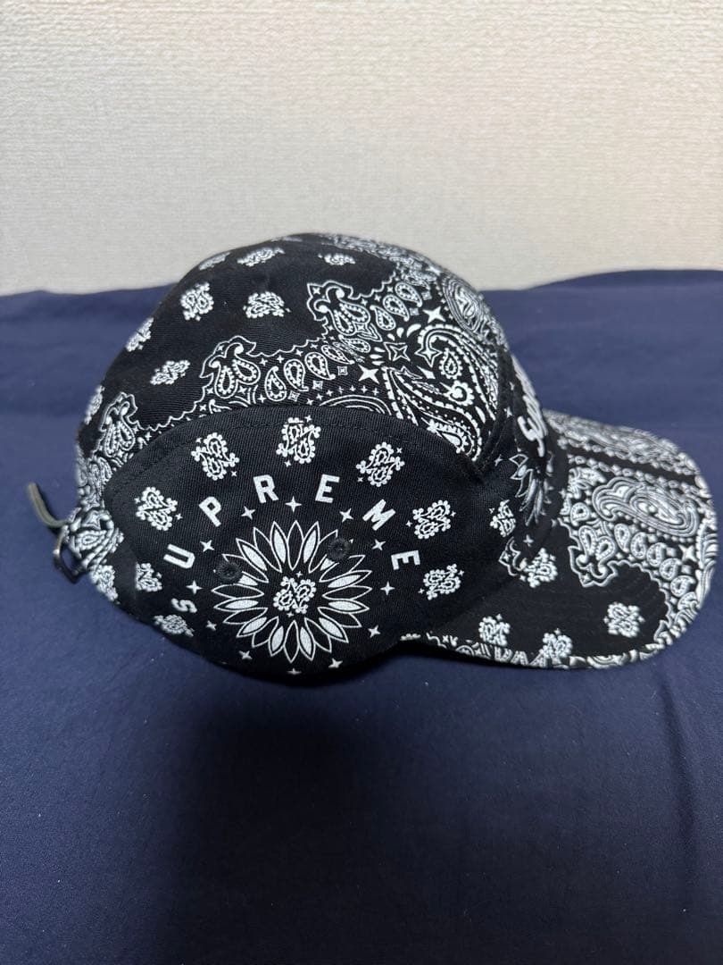 帽子 Supreme Bandana Camp Cap \"Black\"