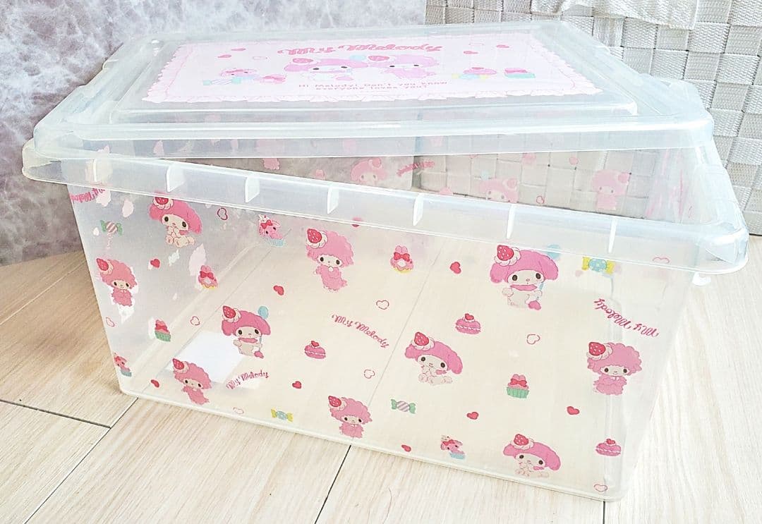 Sanrio】マイメロディ フタ付き収納ケース Lサイズ レア サンリオ