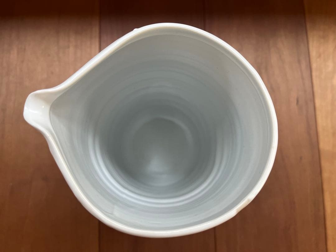 黒田泰蔵　白磁ピッチャー 木箱付き