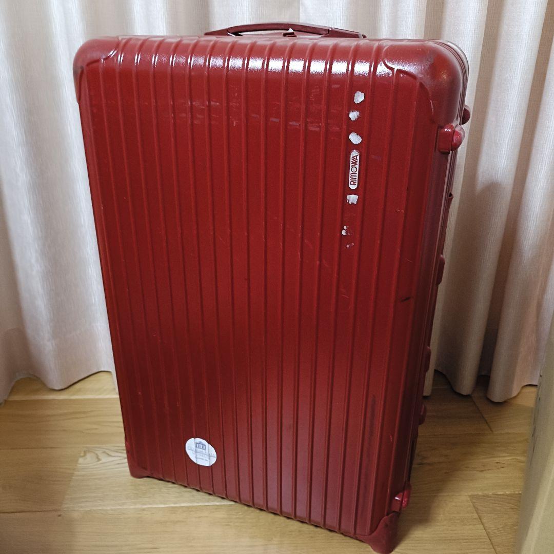 大型　70L　RIMOWA SALSA スーツケース　レッド 廃盤 リモワ　赤 3-5泊] リモワ サルサデラックス 58L レッド 4輪 RIMOWA SALSA DELUXE