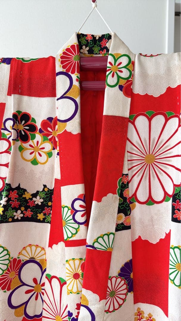 アンティーク着物　7歳　七五三 レトロ