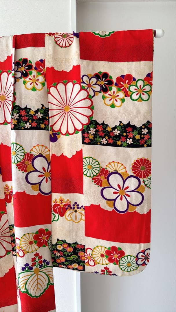 アンティーク着物　7歳　七五三 レトロ