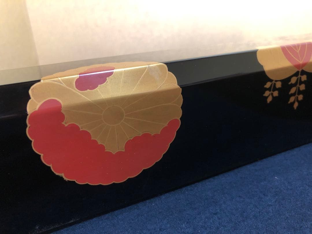 《レ》輪島塗 高台寺蒔絵 炉縁 弘悦作 共箱　251121え5