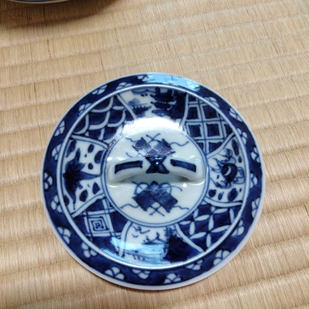 高野昭阿弥 染付祥瑞山水宝尽水指、大徳寺茶杓、 織部蓋