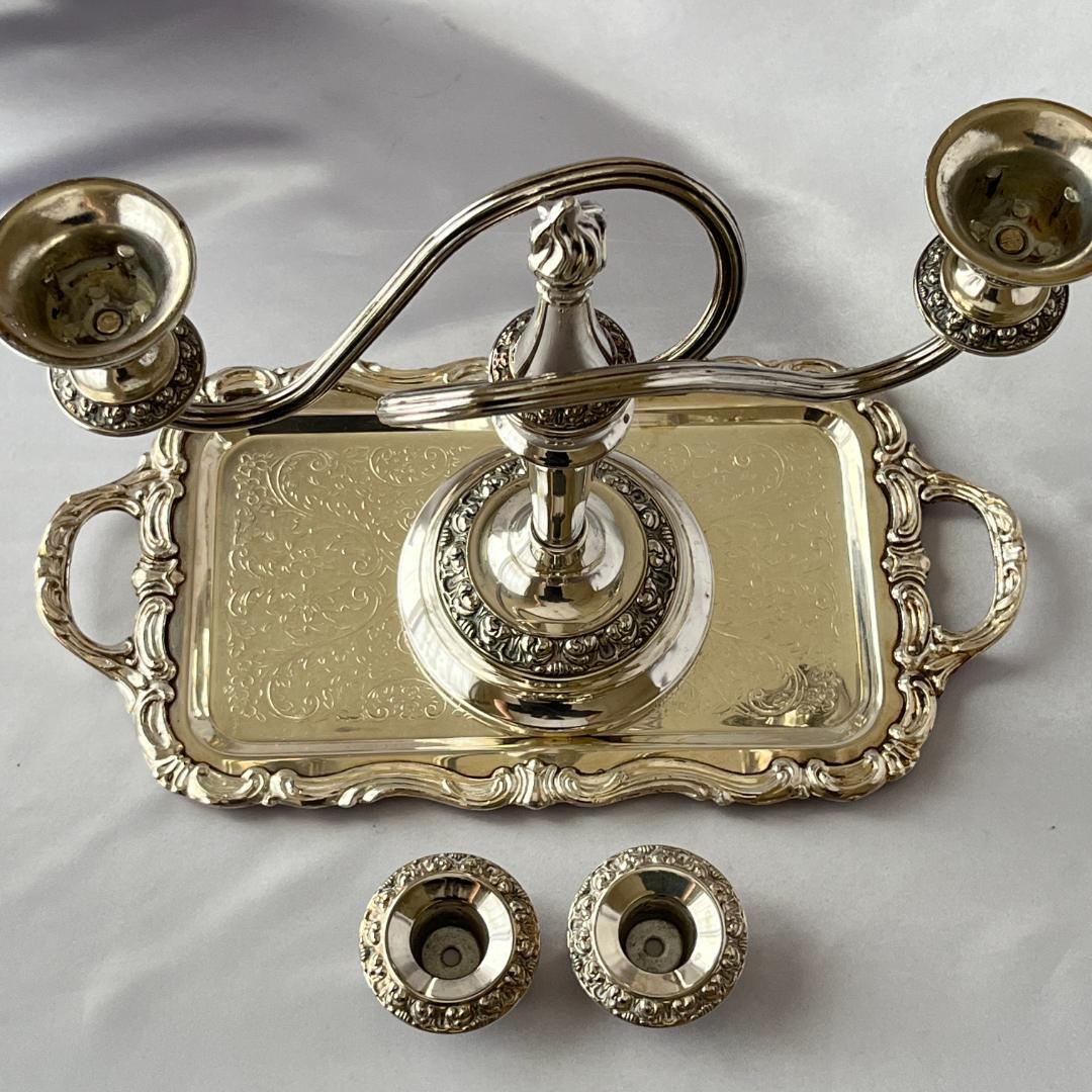 Ianthe】 薔薇モチーフのキャンドルスタンド ツインホルダーIANTHE