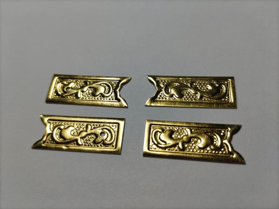 ★特別！☆26ｍｍｘ 100枚【唐草真鍮金具】 神輿、山車、祭り、飾り真鍮金具