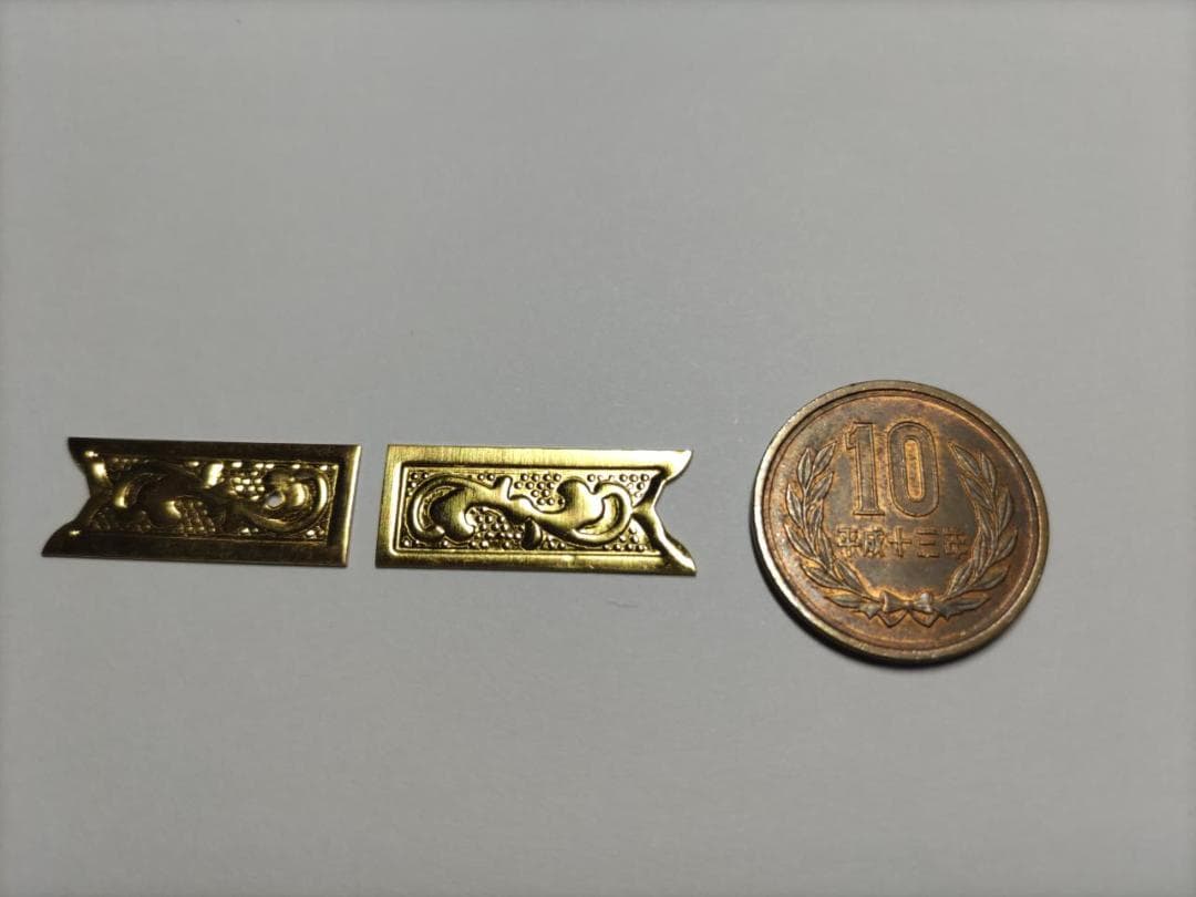 ★特別！☆26ｍｍｘ 100枚【唐草真鍮金具】 神輿、山車、祭り、飾り真鍮金具