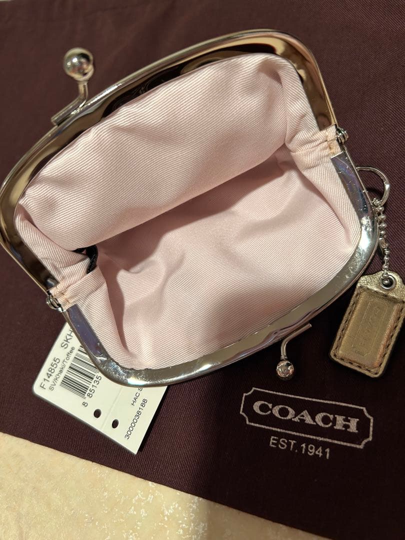 【希少】【レア】COACH モノグラム がまぐち型♡コーチ財布　ケース