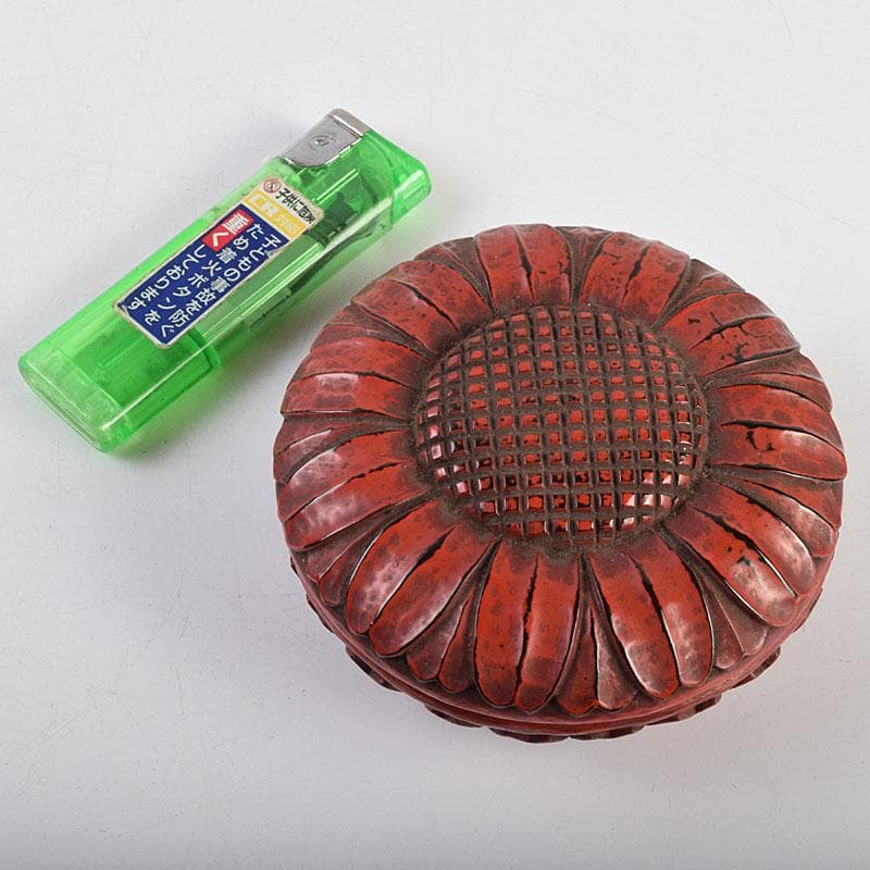 茶道具 鎌倉彫 菊香合 書付箱付 V R9429 - メルカリ