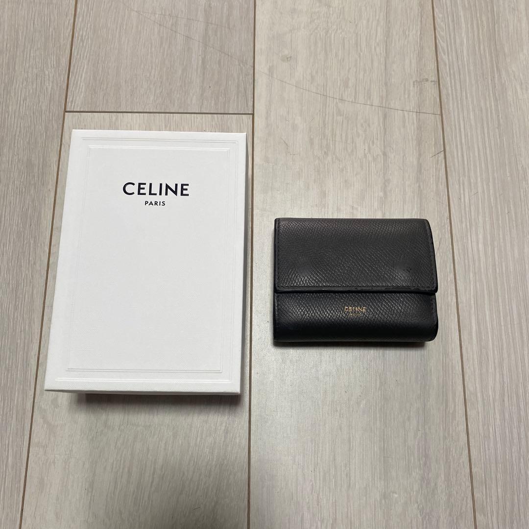 CELINE グレー 三つ折り財布