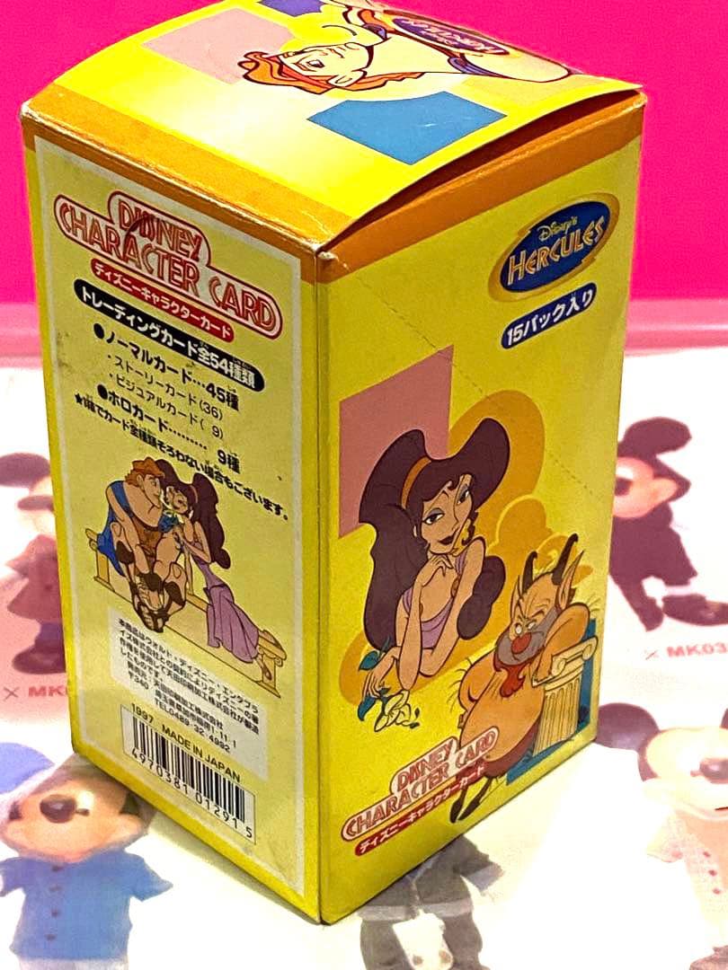 Aランク品☆絶版97'ディズニーキャラクターカード1BOX新品未展示物☆