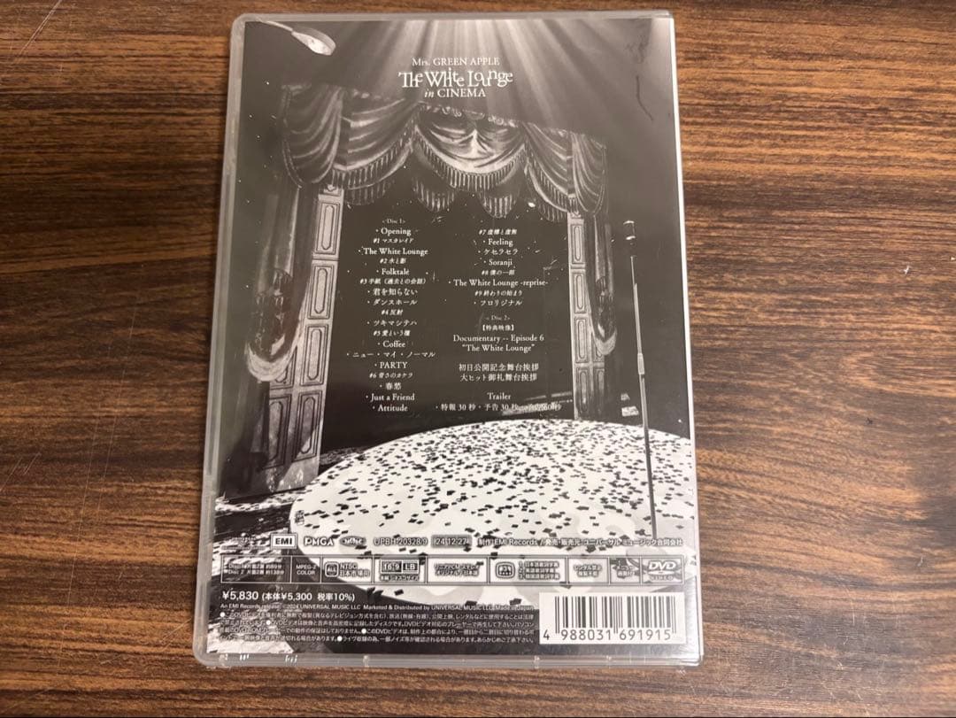 Mrs. GREEN APPLE The White Lounge DVD ミセス ホワイトラウンジDVD