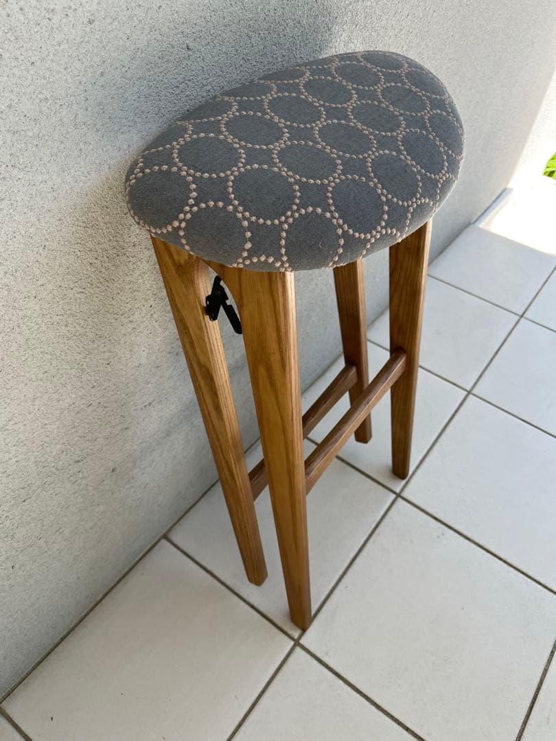 ミナペルホネン タンバリン dop グレー 折りたたみ式 ハイスツール