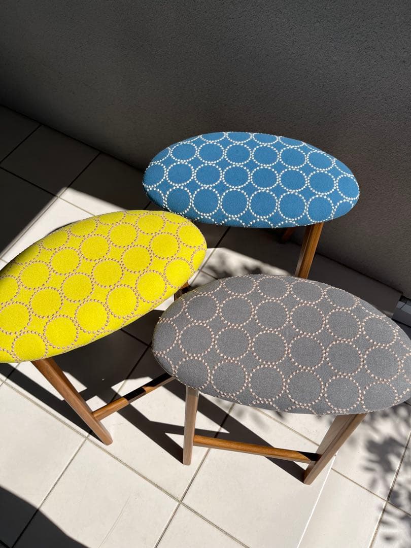 ミナペルホネン タンバリン dop グレー 折りたたみ式 ハイスツール