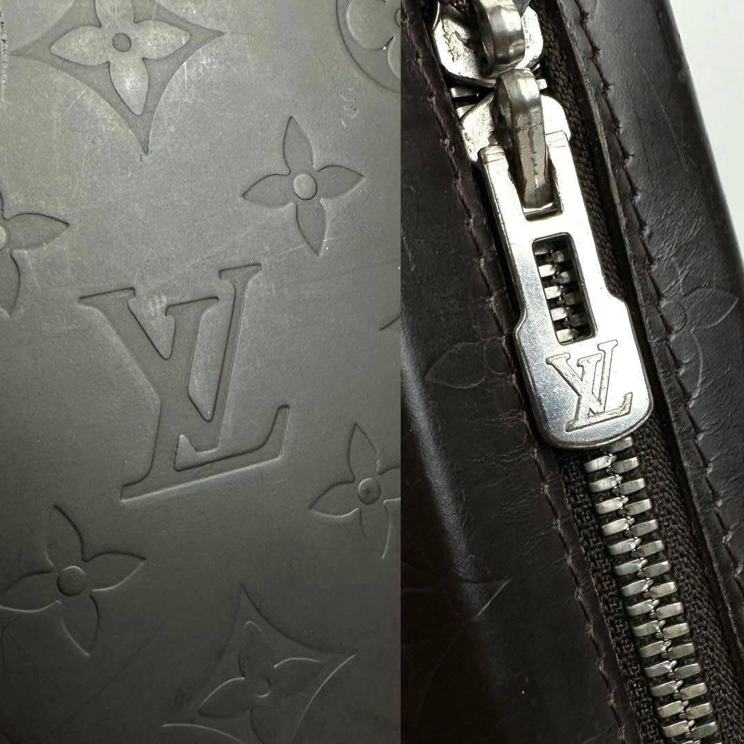 極美品 ルイヴィトン モノグラムグラセ エルヴィン M46580 レザー 書類鞄